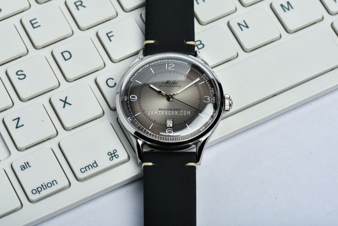 MIDO Multifort M040.407.16.060.00 Patrimony Automatic Anthracite Dial Black Leather Strap