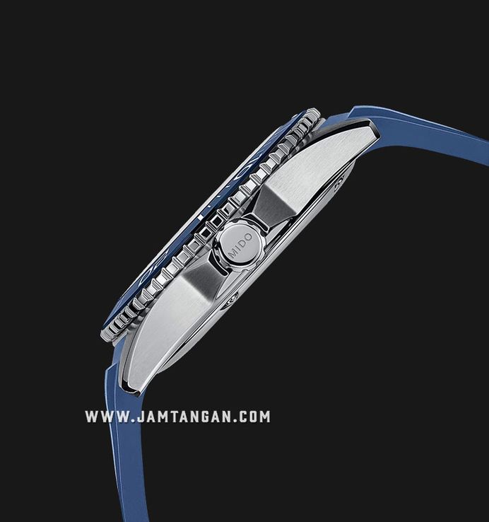 MIDO Ocean Star M042.430.17.041.00 Men 200C Blue Dial Blue Rubber Strap