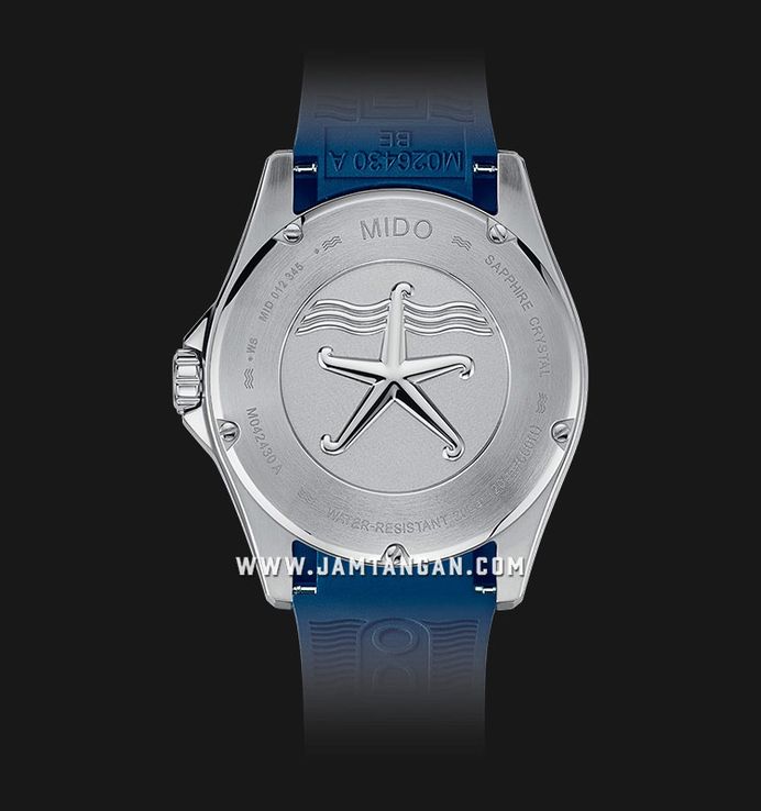MIDO Ocean Star M042.430.17.041.00 Men 200C Blue Dial Blue Rubber Strap