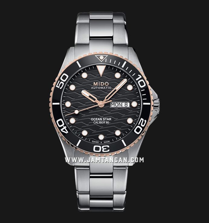 MIDO Ocean Star M042.430.21.051.00 Men 200C Black Dial Stainless Steel Strap
