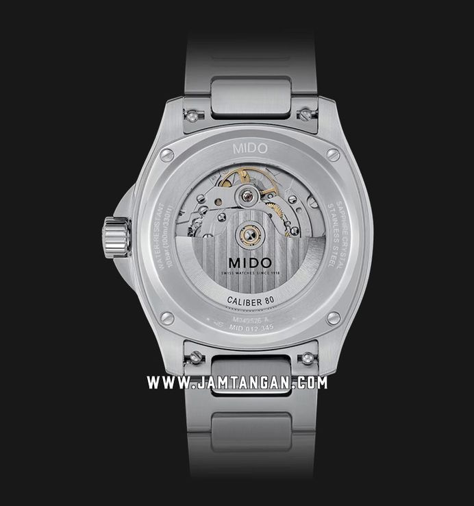 MIDO Multifort TV Big Date M049.526.11.091.00 Green Gradient Dial Stainless Steel Strap