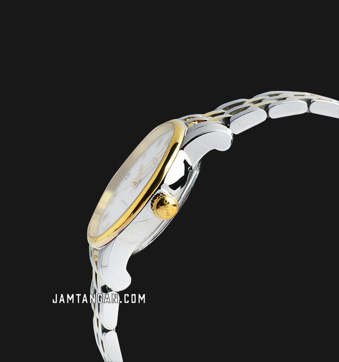 Mido Baroncelli II M7600.9.26.1 Automatic White Dial Dual Tone Stainless Steel Strap