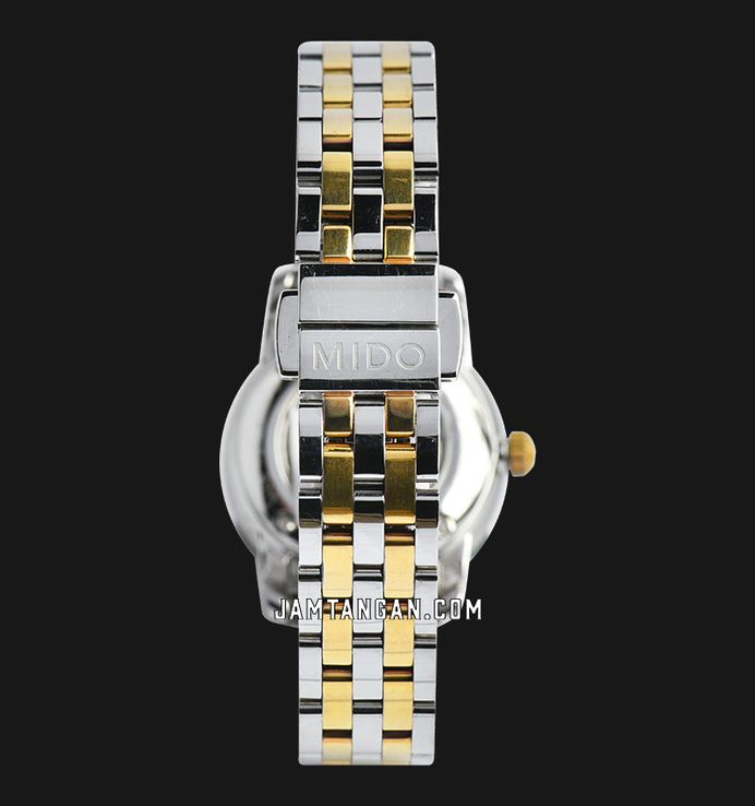 Mido Baroncelli II M7600.9.26.1 Automatic White Dial Dual Tone Stainless Steel Strap