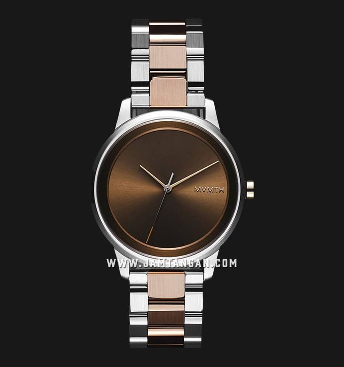 MVMT Profile 28000247-D Maple Frost Brown Dial Dual Tone Stainless Steel Strap