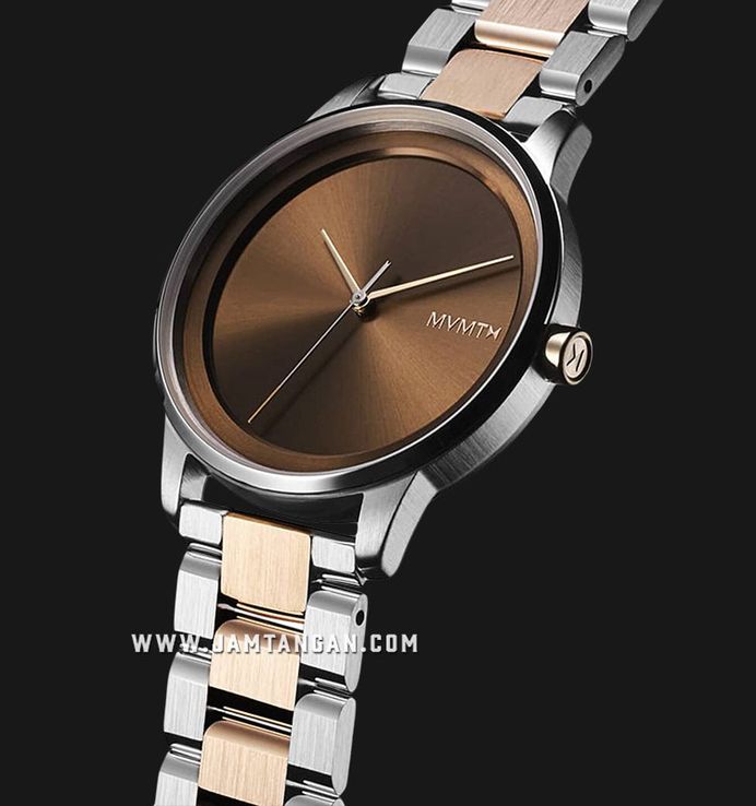 MVMT Profile 28000247-D Maple Frost Brown Dial Dual Tone Stainless Steel Strap