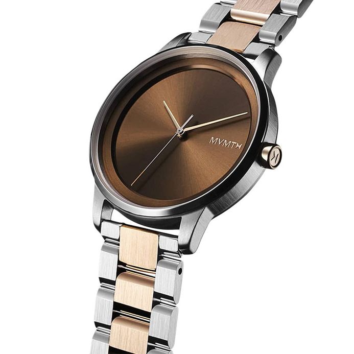 MVMT Profile 28000247-D Maple Frost Brown Dial Dual Tone Stainless