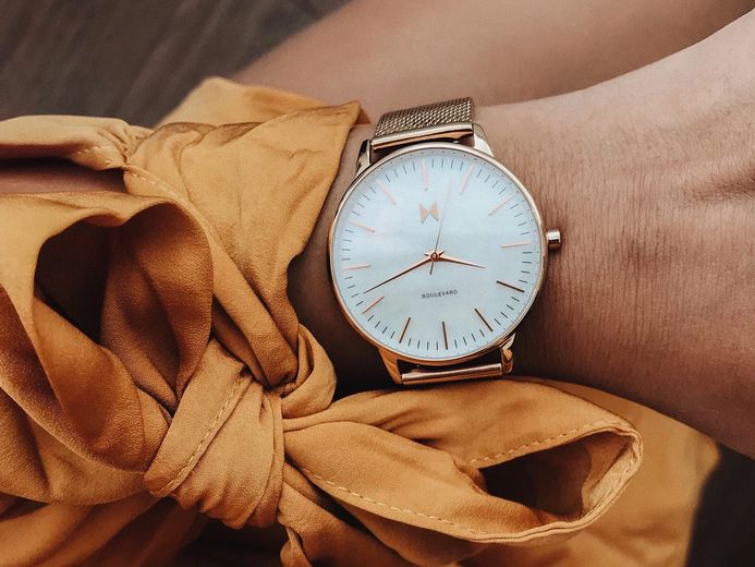 Jam Tangan Mvmt Rose Gold Women's Watch MVMT Boulevard D-MB01