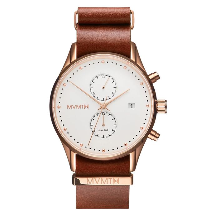 Watch Mvmt Rose Gold Natural Tan MVMT D-MC01-RGDBR Zegarek Rose