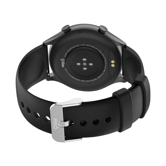 Sw Olike Olike FW2 Smartwatch Digital Dial Black Rubber Strap | JAMTANGAN.COM