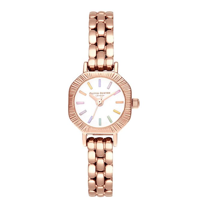 Olivia Burton Rainbow OB16CC50 White Dial Rose Gold Stainless