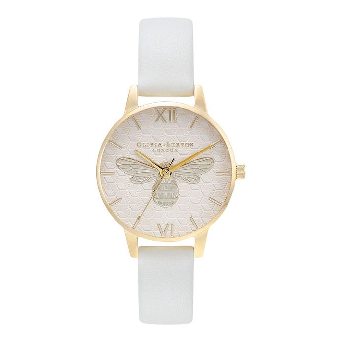 Olivia Burton Bee OB16FB24 Nude Sunray And Bee Texture Dial Light