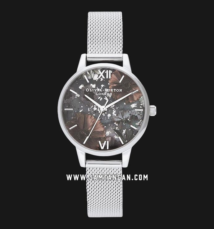 Celestial demi dial watch with boucle mesh sale