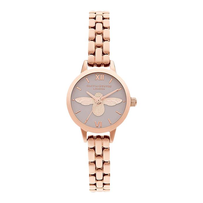 Olivia Burton Bee OB16MC53 Blush Grey Dial Rose Gold Stainless