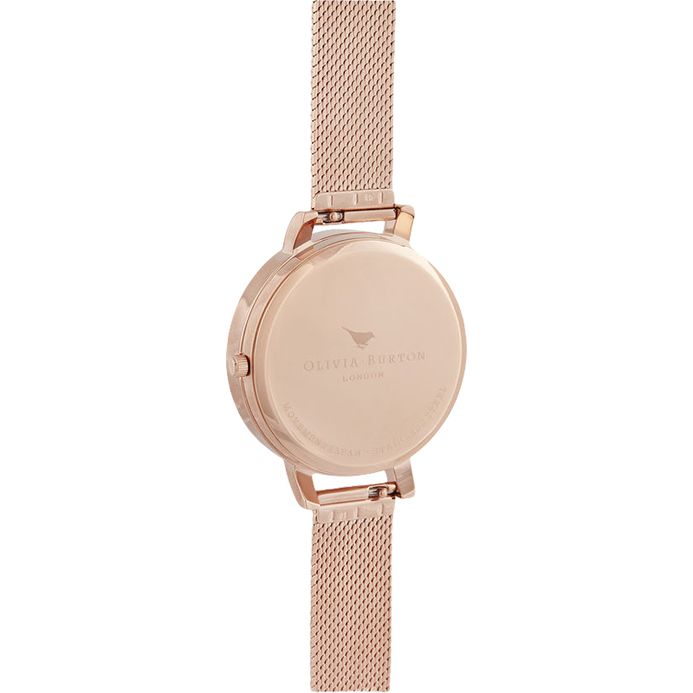 Olivia Burton OB16SP11 Semi Precious bee Motif Dial Rose Gold