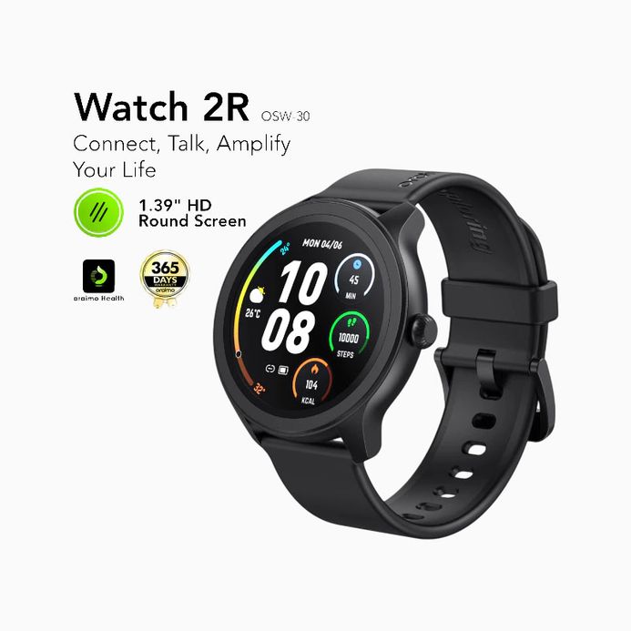 Oraimo Watch OSW-30 Smartwatch Digital Dial Black Rubber Strap Ekstra  Strap
