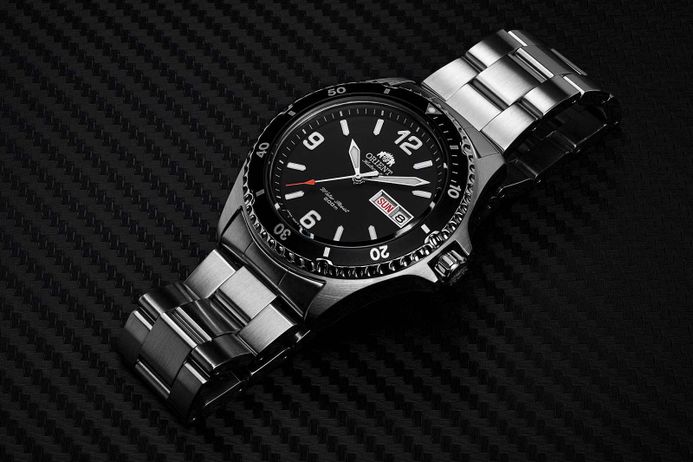 Orient Sport FAA02001B Mako II Automatic Black Dial Stainless Steel Strap