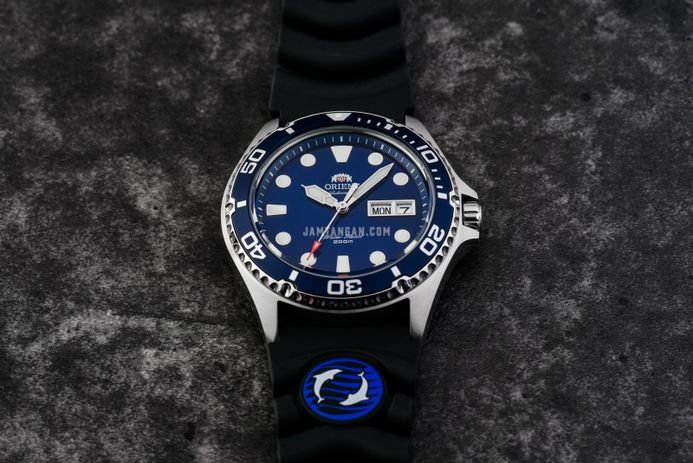 Orient Ray II FAA02008D Automatic Men Blue Dial Black Rubber Strap