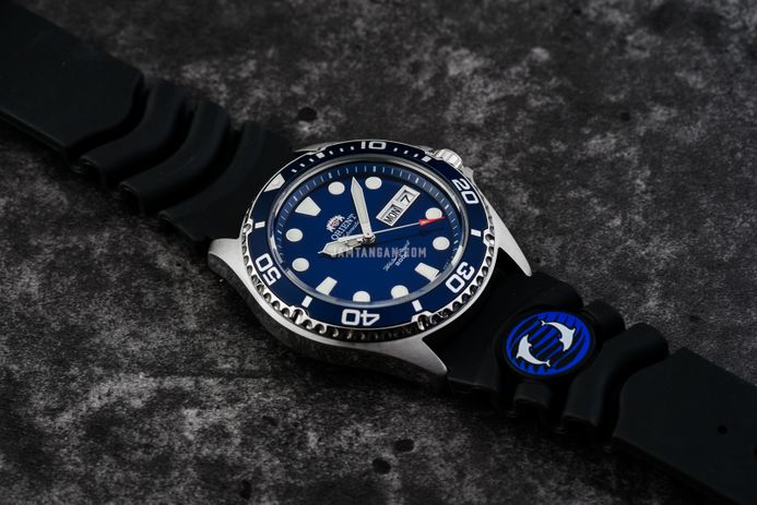 Orient Ray II FAA02008D Automatic Men Blue Dial Black Rubber Strap