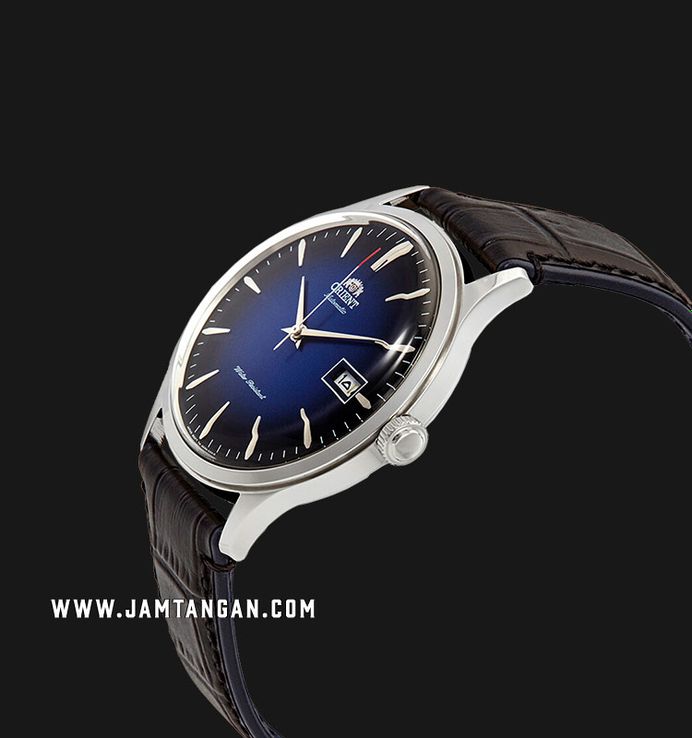 Orient Bambino V4 FAC08004D Classic Mechanical Blue Dial Black Leather Strap