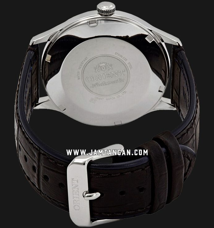 Orient Bambino V4 FAC08004D Classic Mechanical Blue Dial Black Leather Strap