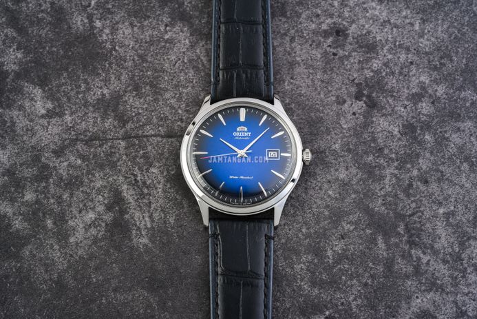 Orient Bambino V4 FAC08004D Classic Mechanical Blue Dial Black Leather Strap