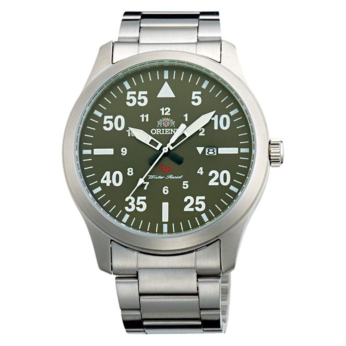 Orient Military FUNG2001F Green Dial Stainless Steel Strap