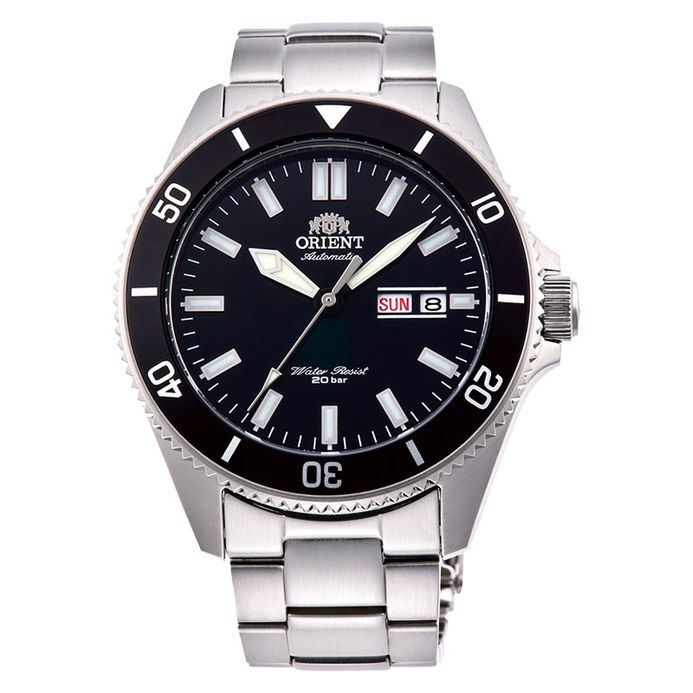 Orient Sports RA-AA0008B Kanno Automatic Divers Black Dial Stainless Steel  Strap