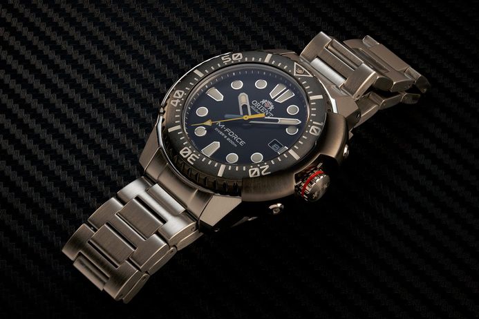 Orient M-Force RA-AC0L01B Automatic Men Black Dial Stainless Steel Strap