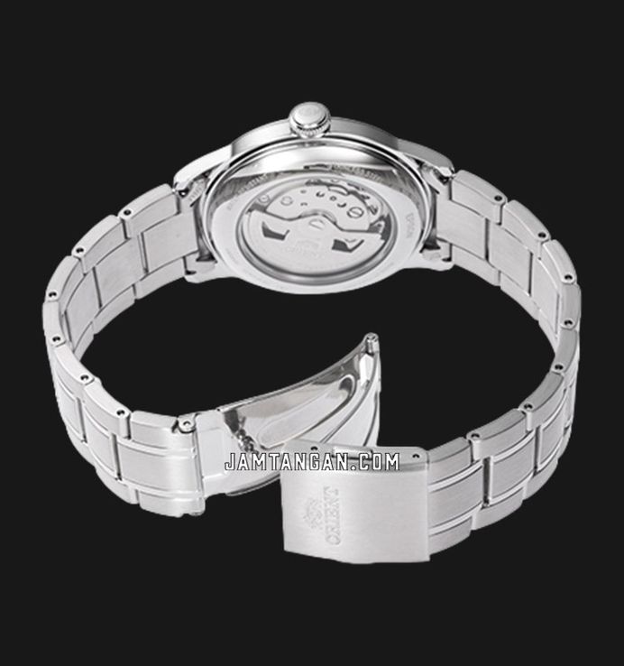 Orient Classic RA-AC0M10L Bambino 38 Automatic Light Blue Dial Metal Strap