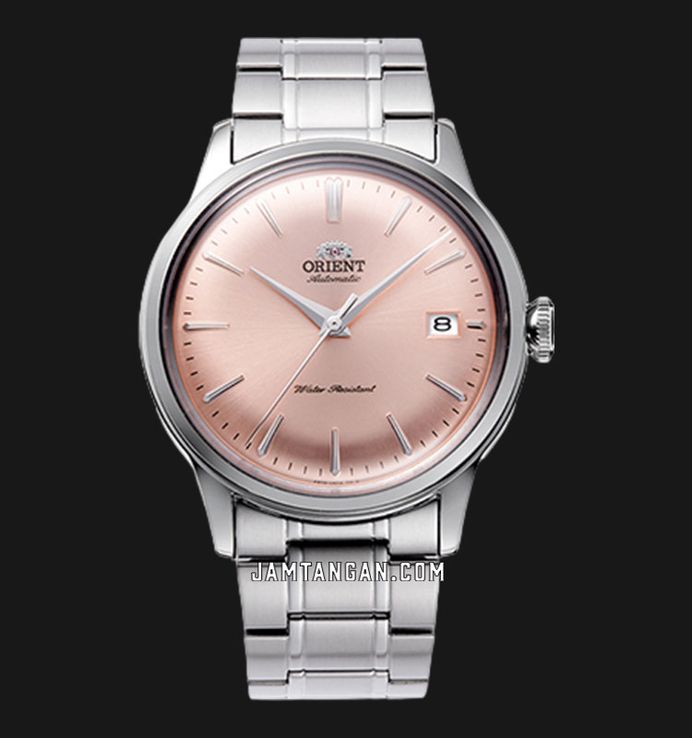 Orient Classic RA-AC0M11Y Bambino 38 Automatic Light Pink Dial Metal Strap