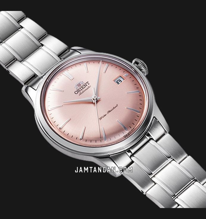 Orient Classic RA-AC0M11Y Bambino 38 Automatic Light Pink Dial Metal Strap