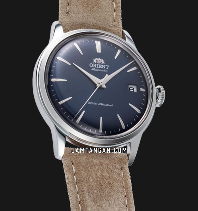 Orient Classic RA-AC0M12L Bambino 38 Automatic Navy Blue Dial Nubuck Leather Strap (JDM)