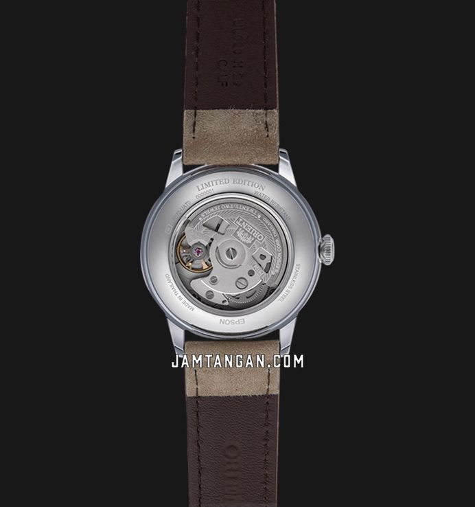 Orient Classic RA-AC0M13N Bambino 38 Automatic Grey Dial Brown Leather Strap (JDM)