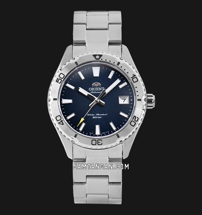 Orient Mako 40 RA-AC0Q02L Men Blue Navy Dial Stainless Steel Strap