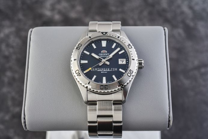 Orient Mako 40 RA-AC0Q02L Men Blue Navy Dial Stainless Steel Strap