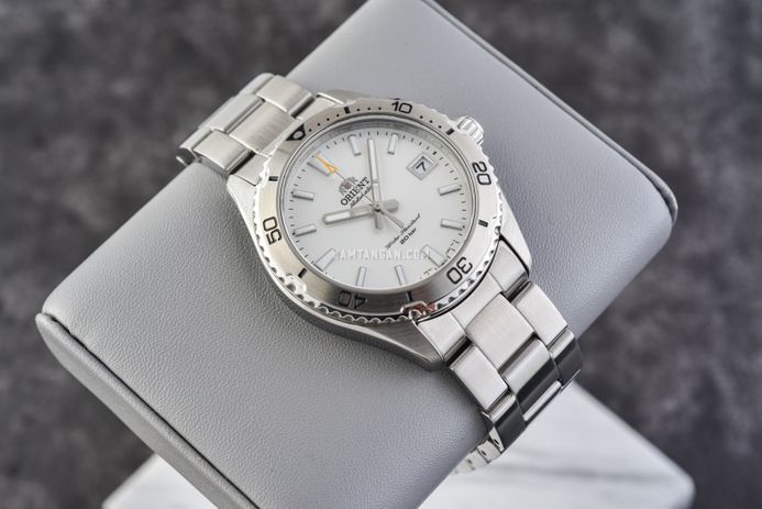 Orient Mako 40 RA-AC0Q03S Men Silver Dial Stainless Steel Strap