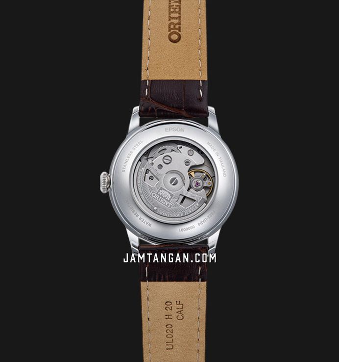 Orient Classic RA-AP0105Y Bambino 38 Small Seconds Automatic Ivory Dial Brown Leather Strap