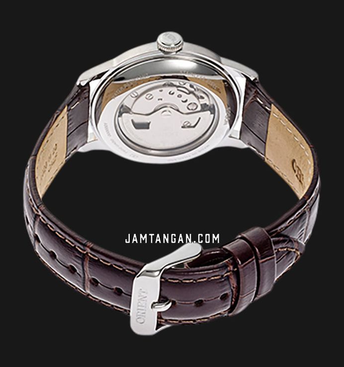 Orient Classic RA-AP0105Y Bambino 38 Small Seconds Automatic Ivory Dial Brown Leather Strap