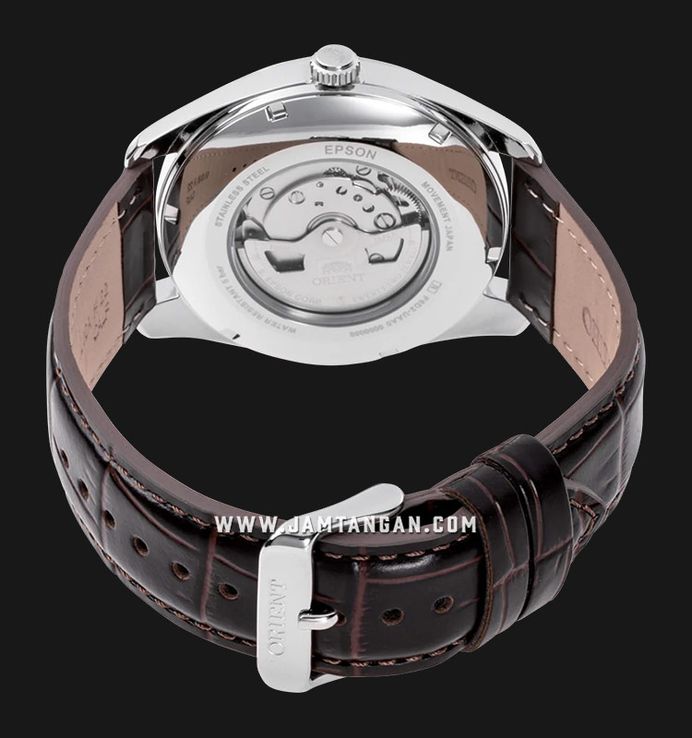 Orient Mechanical Contemporary RA-BA0005S Automatic Men White Dial Brown Leather Strap