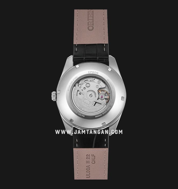 Orient Contemporary RA-BA0006B Multi Year Calendar Automatic Men Black Dial Black Leather Strap