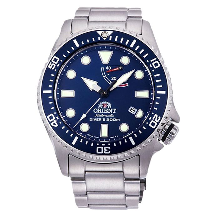 Orient Triton RA-EL0002L Mechanical Sports Divers Men Blue Dial Stainless  Steel Strap