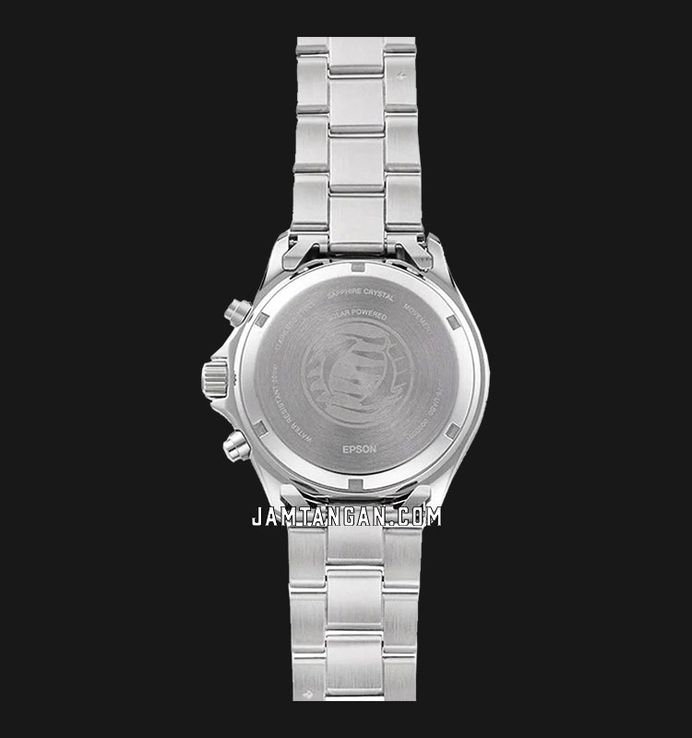 Orient Sports RA-TX0202B Men Chronograph Dual Tone Dial Metal Strap