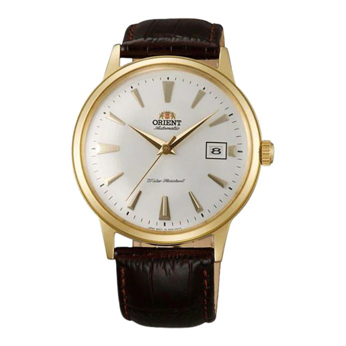 Orient Bambino TAC00003W Automatic White Dial Brown Leather Strap