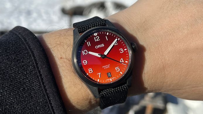 Oris ProPilot 01-400-7784-8786-SET Coulson Gradient Dial Black Fabric Strap Limited Edition