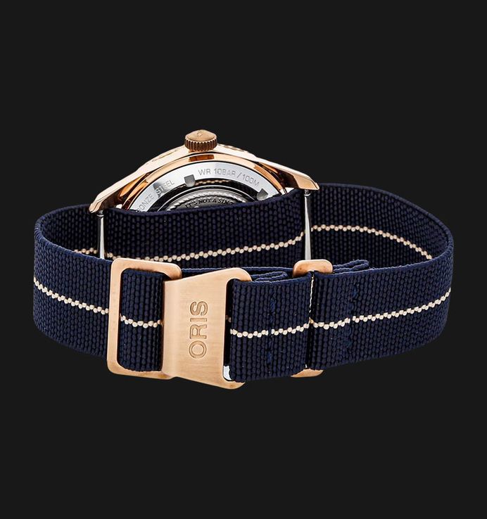 Oris Divers 01-401-7764-3185-SET Carl Brashear Blue Dial Blue Navy Nylon Strap Limited Edition
