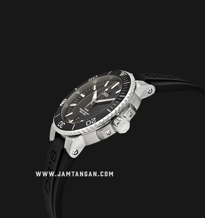 Oris Aquis 01-733-7730-4134-07-4-24-64EB Black Dial Black Rubber Strap