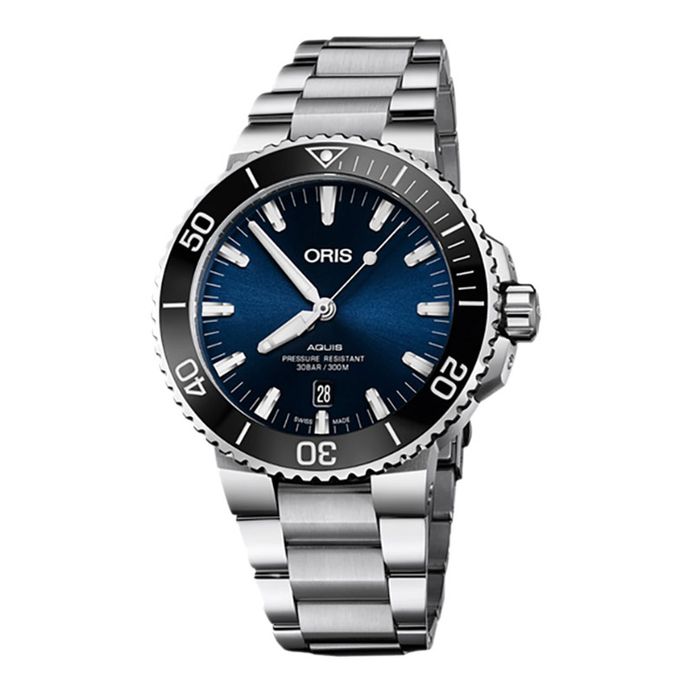 Oris Aquis 01-733-7730-4135-07-8-24-05PEB Date Blue Dial Stainless Steel  Strap