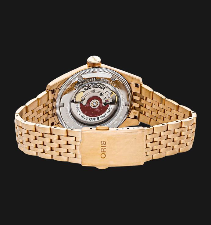 Oris Big Crown 01-754-7741-3166-07-8-20-01 Pointer Date Bronze Brown Dial Bronze St. Steel Strap