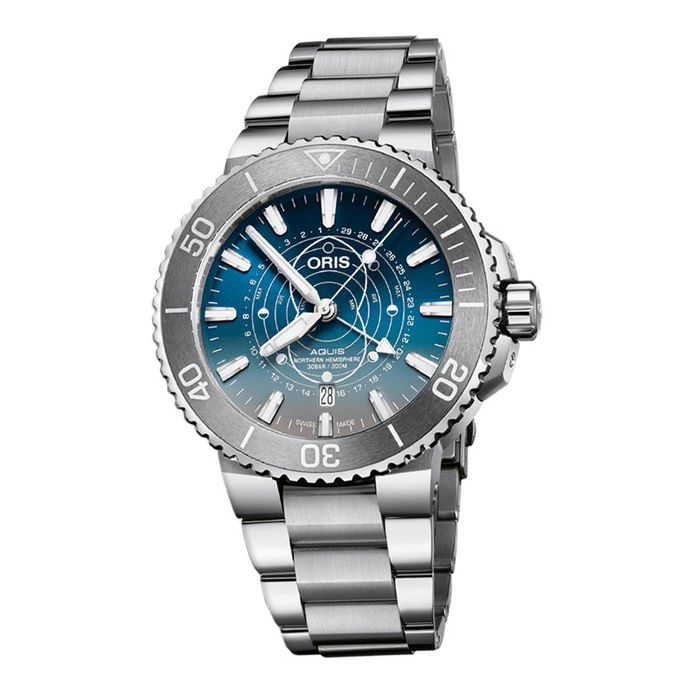 Oris Aquis 01-761-7765-4185-SET Dat Watt Northern Hemisphere