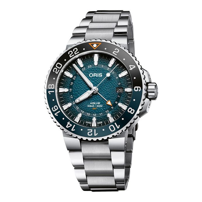 Oris Aquis 01-798-7754-4175-SET Batman Whale Shark Blue Dial Stainless  Steel Strap Limited Edition